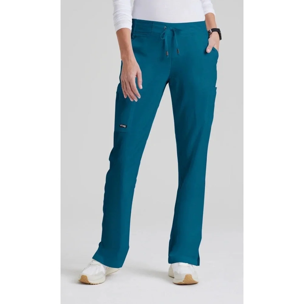Barco Grey's Anatomy Mia 6-Pocket‎ Mid-Rise Straight Leg Scrub Med Tall